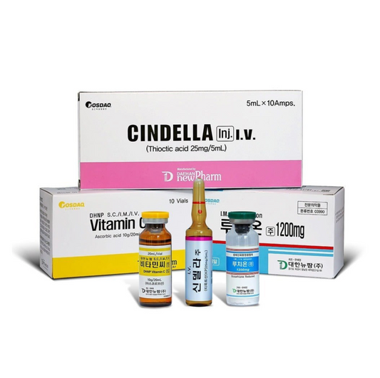 Cindella Whitening Set (Cindella + Gluthatione 1200 mg + Vitamin C)